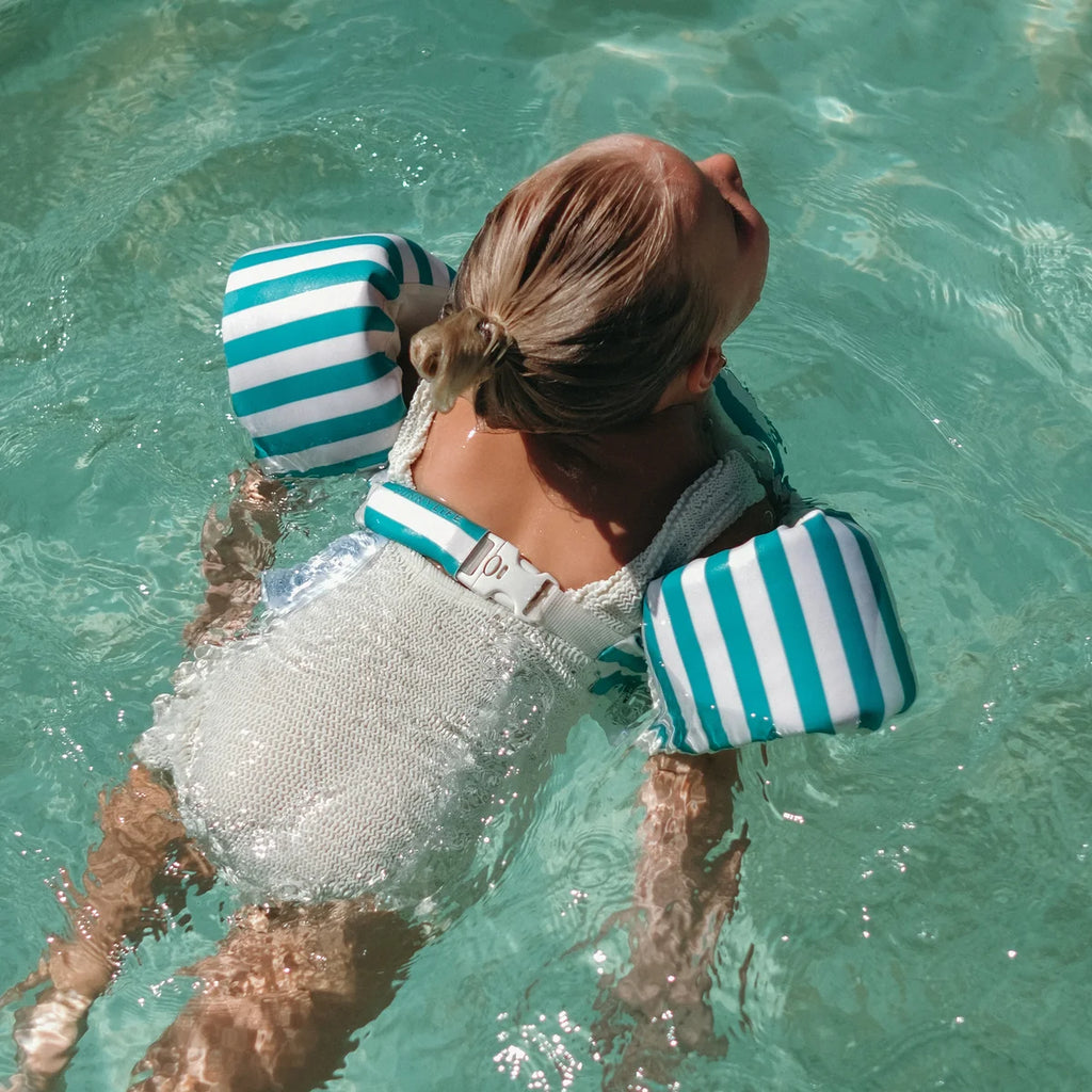 Sunnylife Floatie Jacket 3-6 Poppy the Peach Green