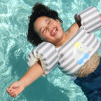 Sunnylife Floatie Jacket 3-6 Eli the Elephant Green Strip