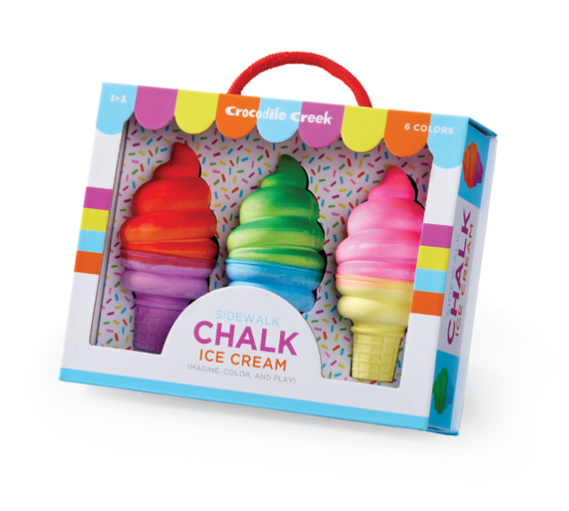 Crocodile Creek — Tizas para exteriores Ice Cream — set de 3