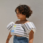 Sunnylife Floatie Jacket 3-6 Eli the Elephant Green Strip