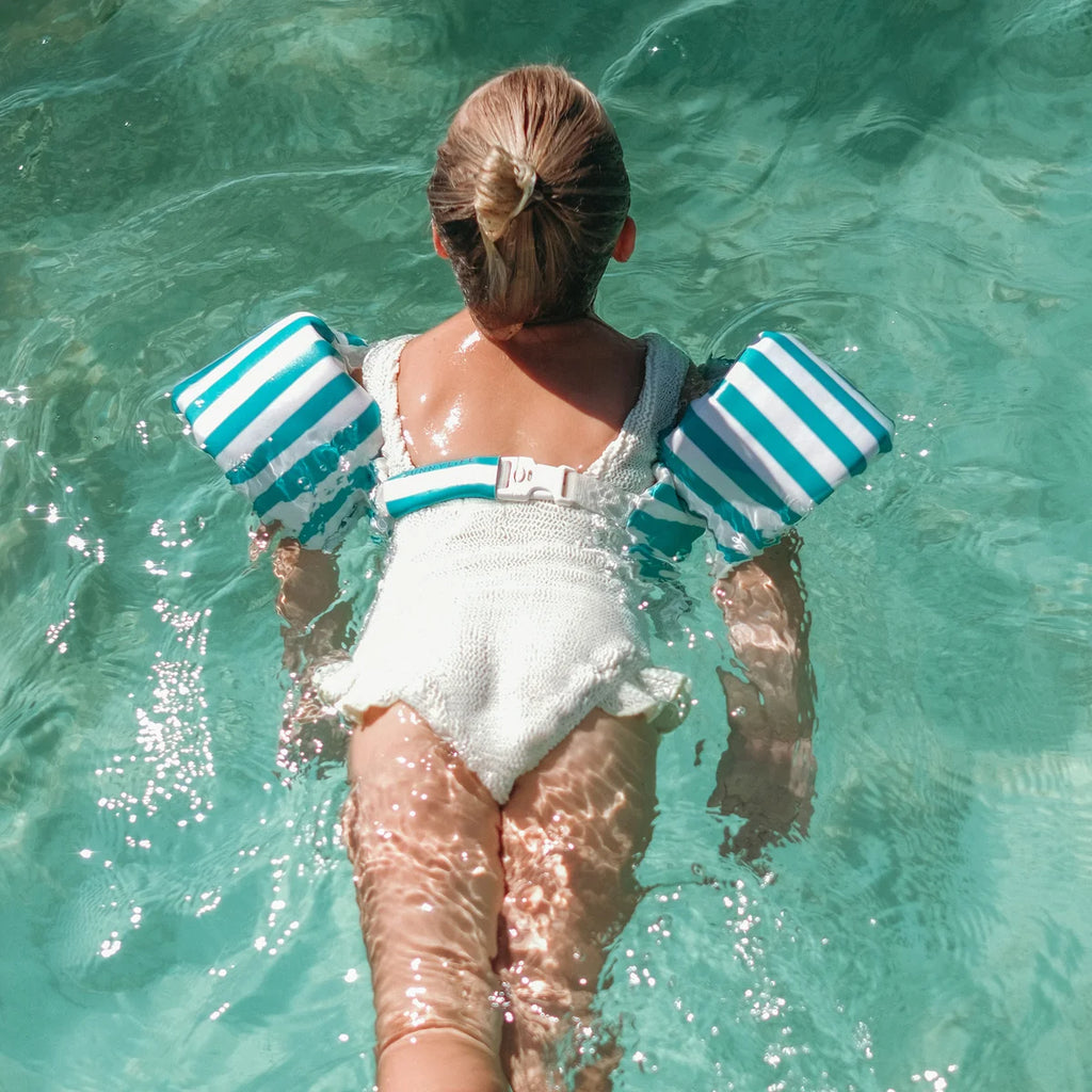 Sunnylife Floatie Jacket 3-6 Poppy the Peach Green
