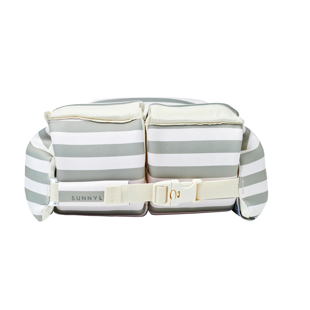 Sunnylife Floatie Jacket 3-6 Eli the Elephant Green Strip