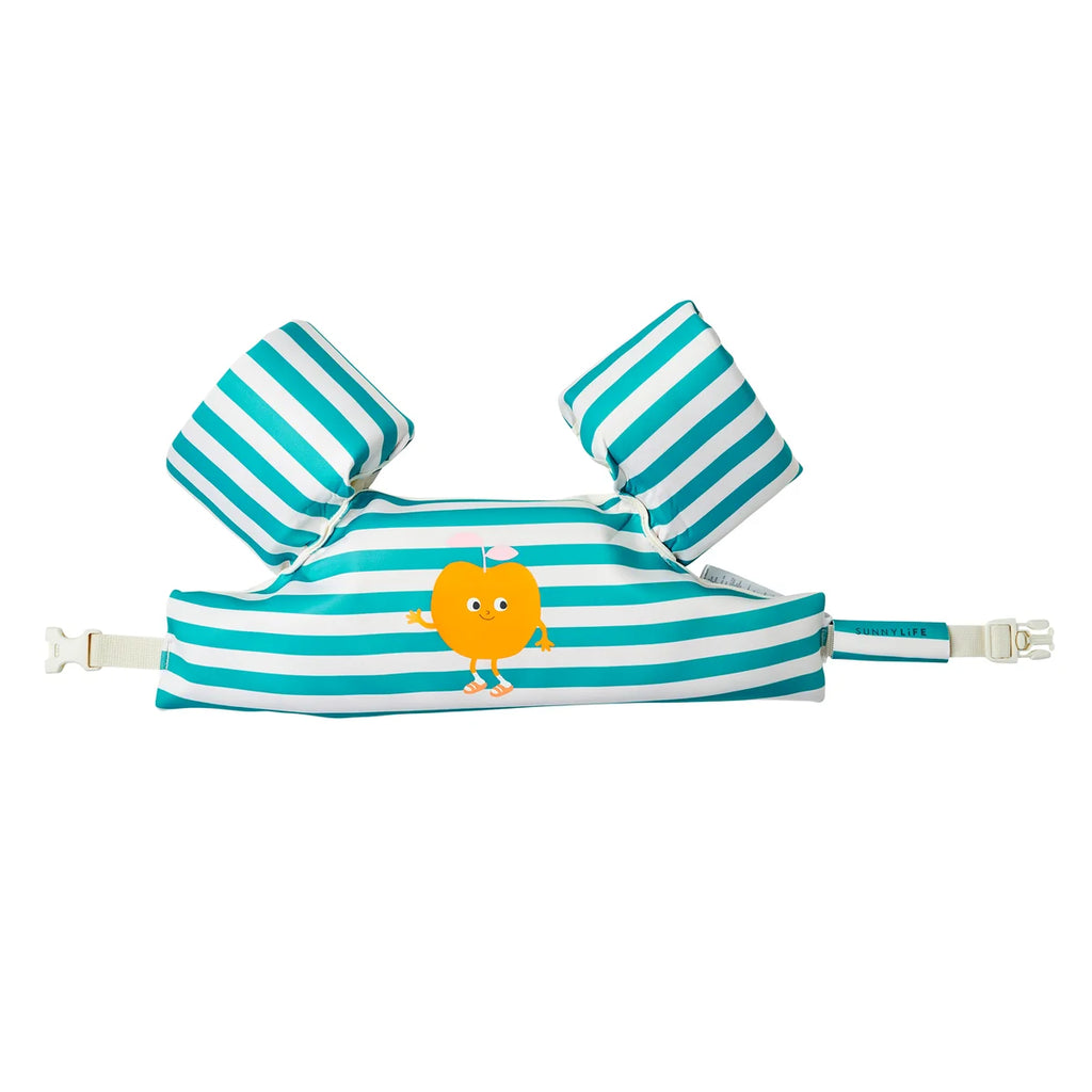 Sunnylife Floatie Jacket 3-6 Poppy the Peach Green
