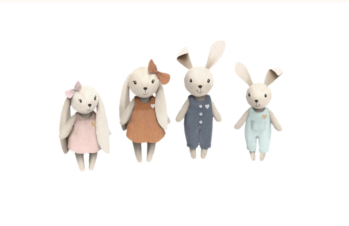 Speedy Monkey Rabbit Family