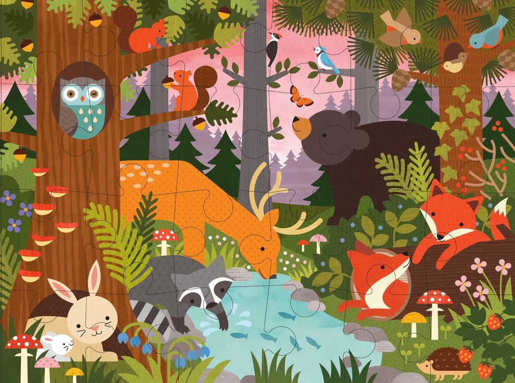 Petit Collage | Rompecabezas de piso Bosque