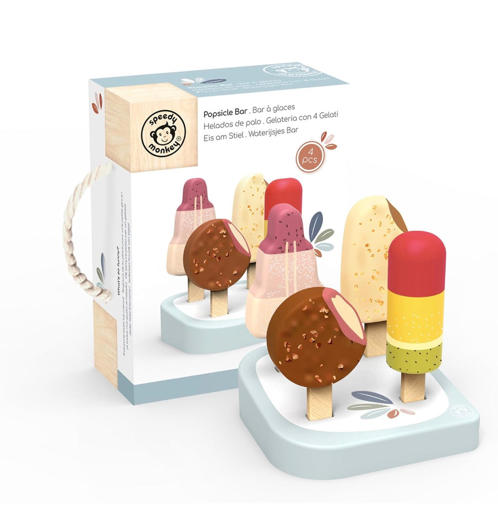 Speedy Monkey Ice Cream Bar Stand w/4 ice cream