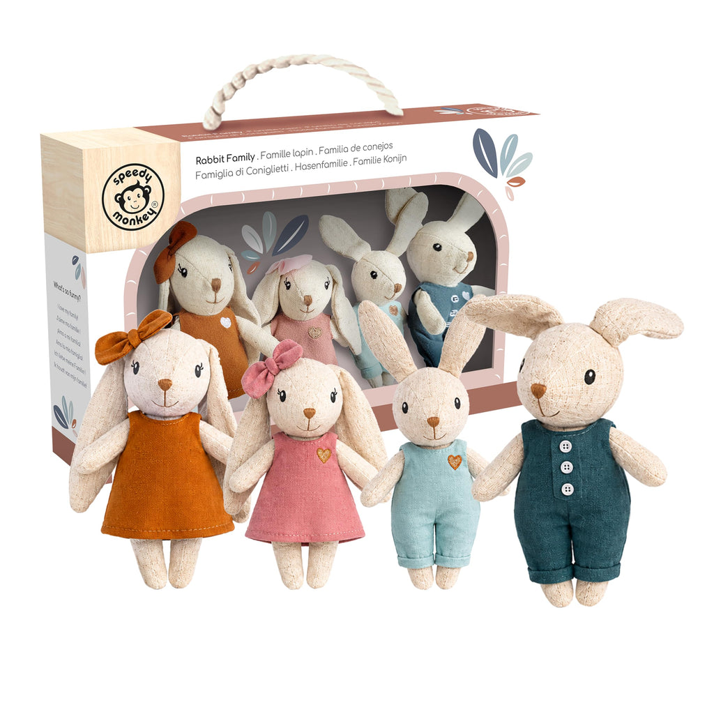 Speedy Monkey Rabbit Family