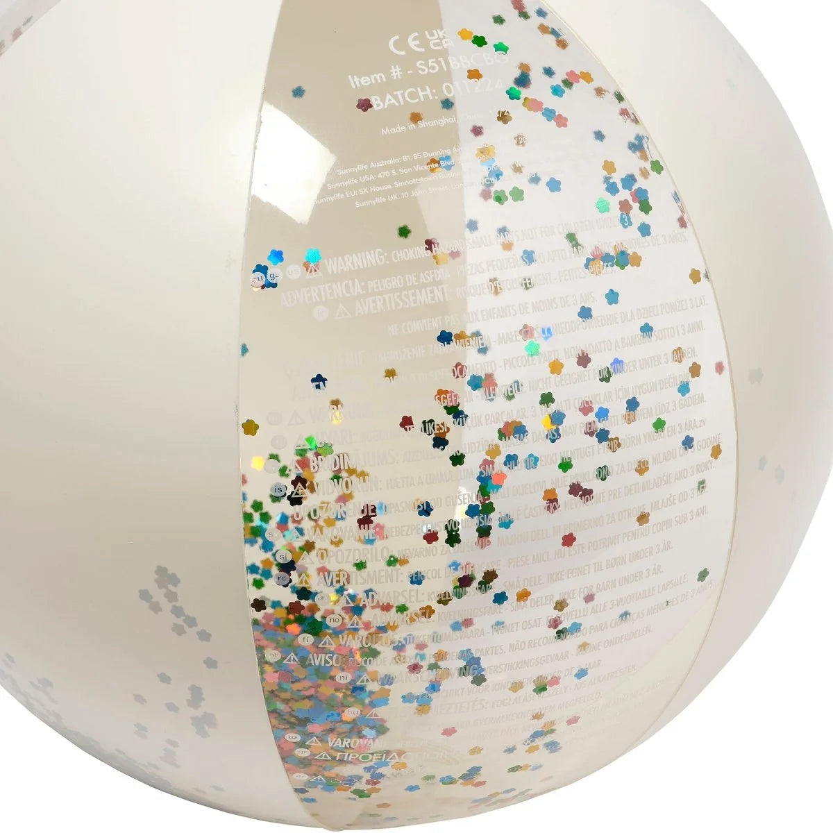 Sunnylife Cotton Candy Glitter Beach Ball