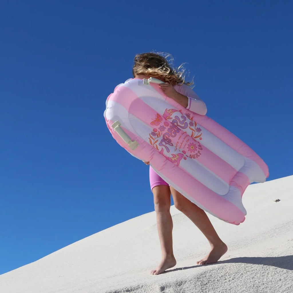 Sunnylife Kids Surf Mat - Dolphin Surf Co Pink Stripe