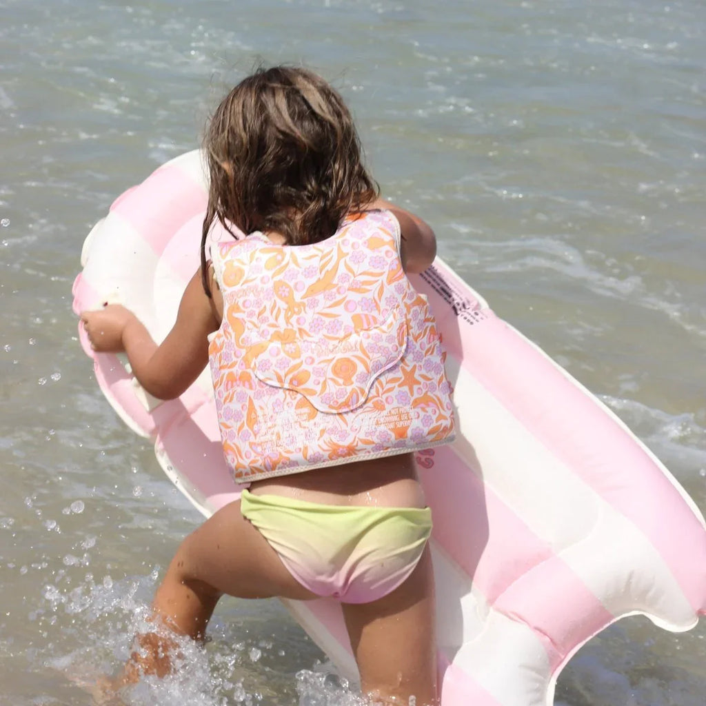 Sunnylife Kids Surf Mat - Dolphin Surf Co Pink Stripe