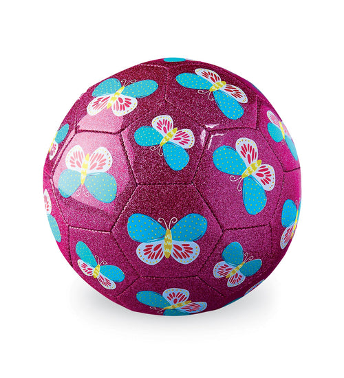 Crocodile Creek — Balón de fútbol con glitter Butterfly — talla 3